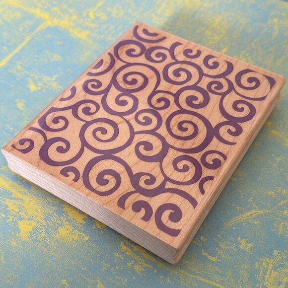 Rubber Stamp Swirls by Rubber Stampede NWT - Picture 1 of 7